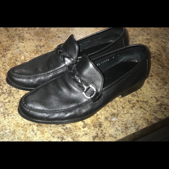 Black Salvatore ferragamo braided loafers - Picture 2 of 5